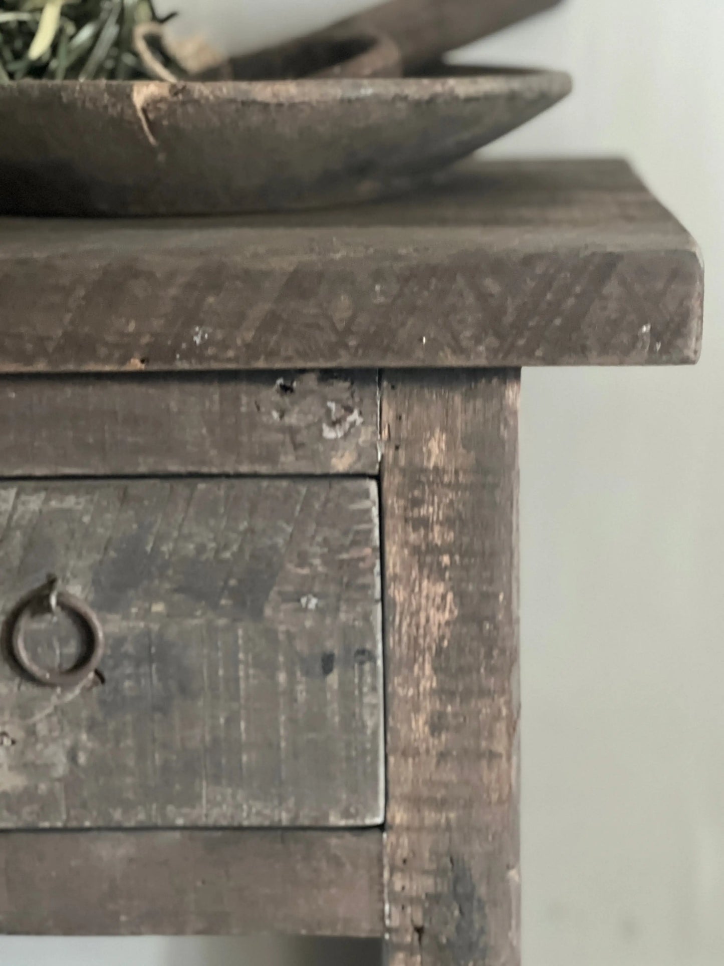 Driftwood Side Table with 1 drawer - Trapa Living