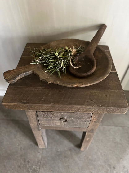 Driftwood Side Table with 1 drawer - Trapa Living