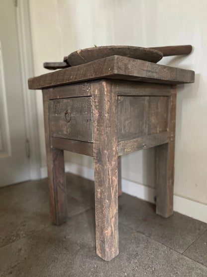 Driftwood Side Table with 1 drawer - Trapa Living