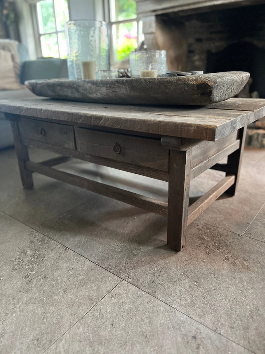 Salontafel Driftwood 2 lade - Trapa Living