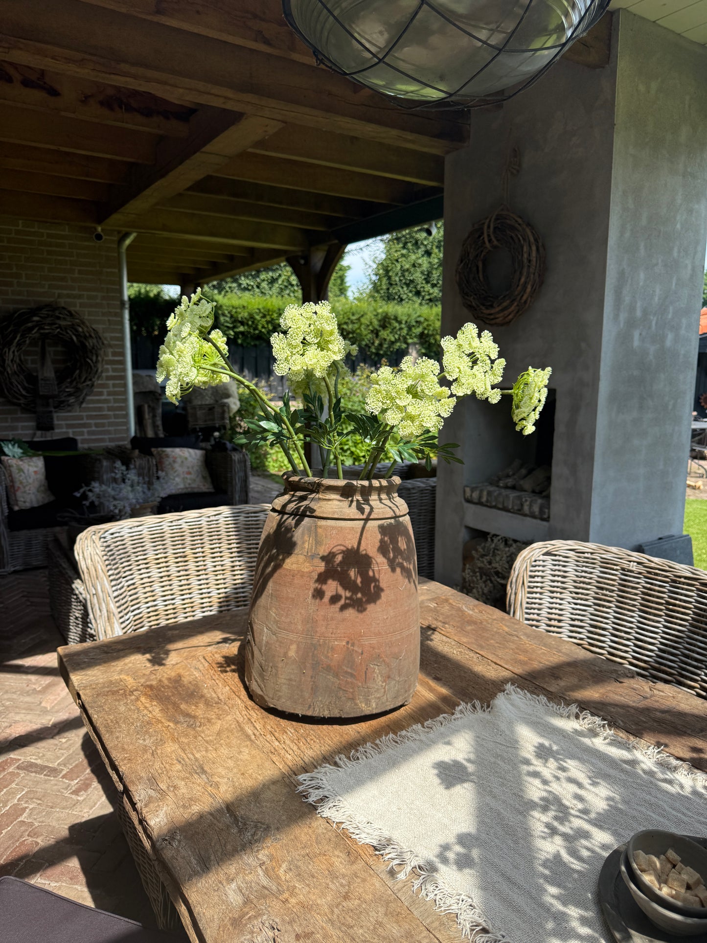 Kunstbloem Queen Anne Glace wit – 77 cm