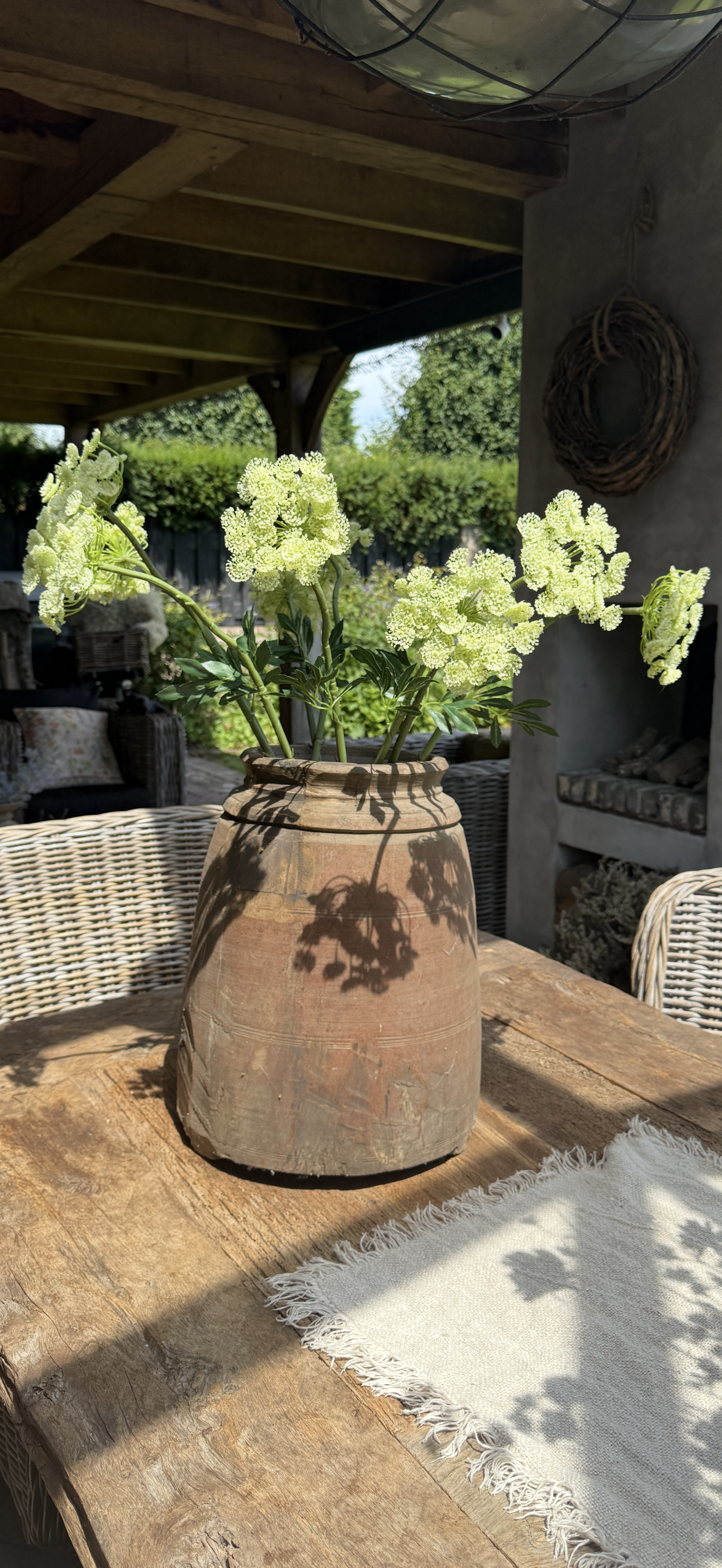 Kunstbloem Queen Anne Glace wit – 77 cm