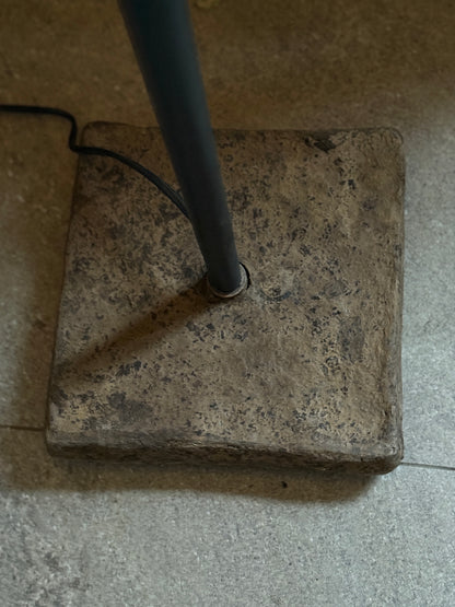 Standing lamp "Purna" with clay shade and base