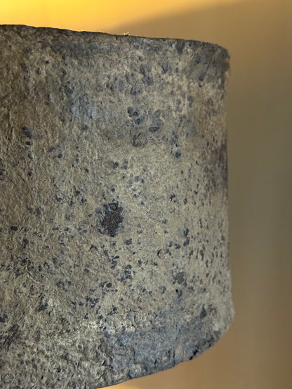 Standing lamp "Purna" with clay shade and base