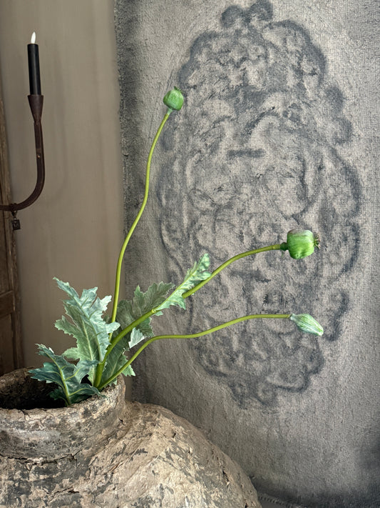 Poppy branch artificial – approx. 90 cm