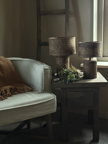 Clay table lamp "Purna" – available in 2 sizes (table full)