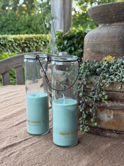 Kerze im Glas – 20 x 6 cm – Mintgrün