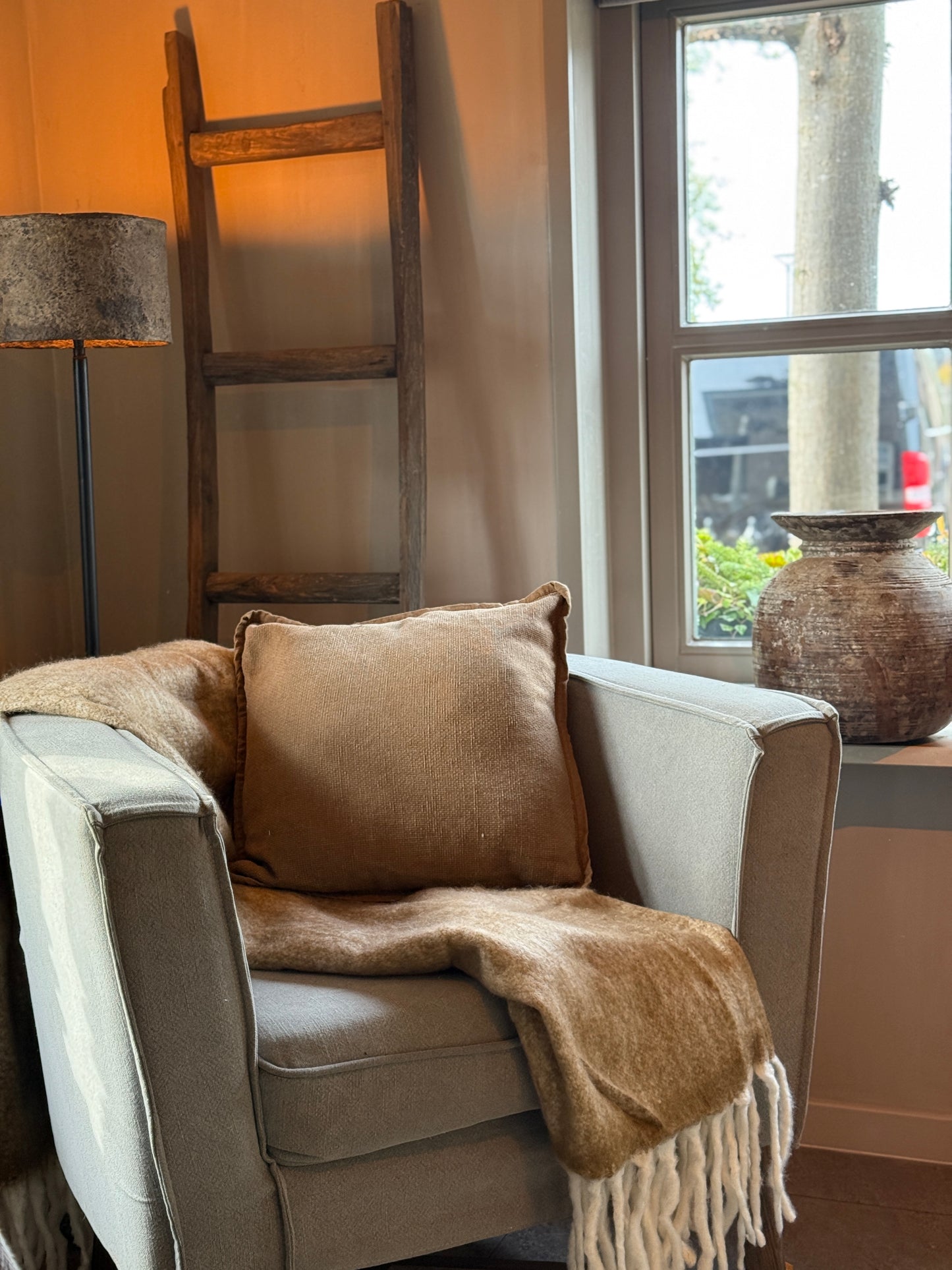 Cushion – 45x45 cm, tobacco brown