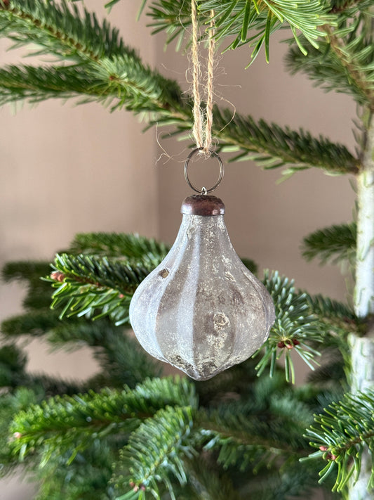 Kersthanger X-MAS Orna- oud zilver