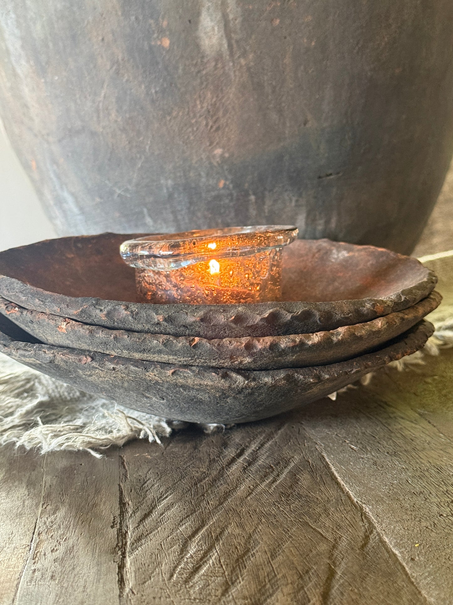 Oud terracotta schaaltje uit Indonesië