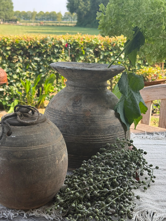 Nepalese bolle pot/vaas- Trapa Living- (LH04)