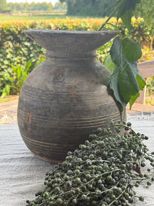 Nepalese bolle pot/vaas- Trapa Living- (LH04)
