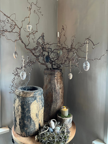 Egg wood Natural / Silver
