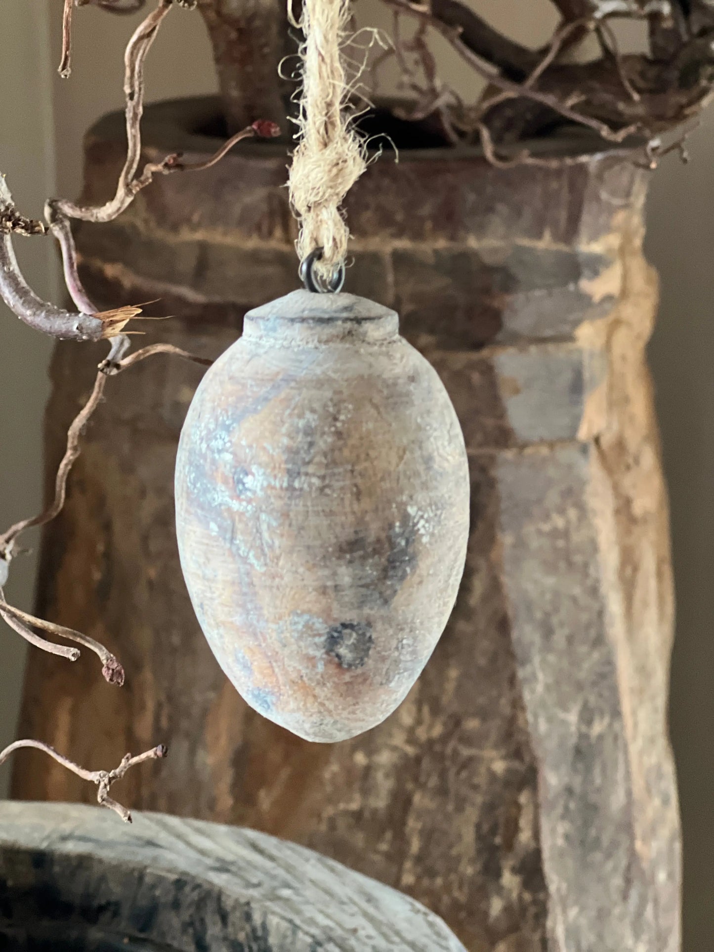 Egg wood Natural / Silver