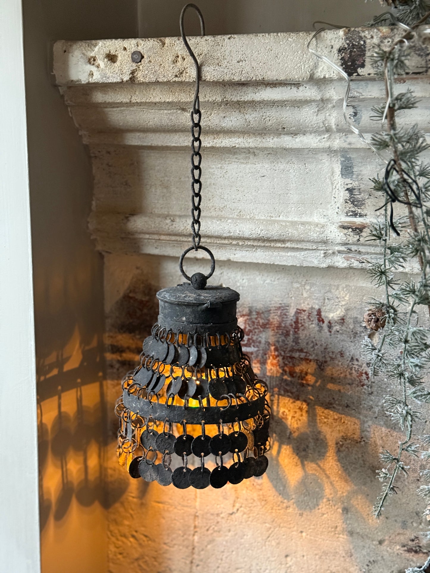 Hanging lamp Grey coins (058)