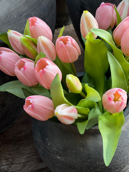 Bunch of tulips, 30 cm. Pink