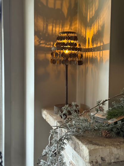 Rusty coin table lamp (061)