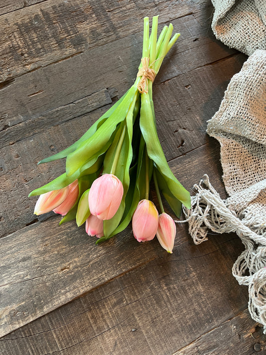 Strauß Tulpen, 30 cm. Rosa