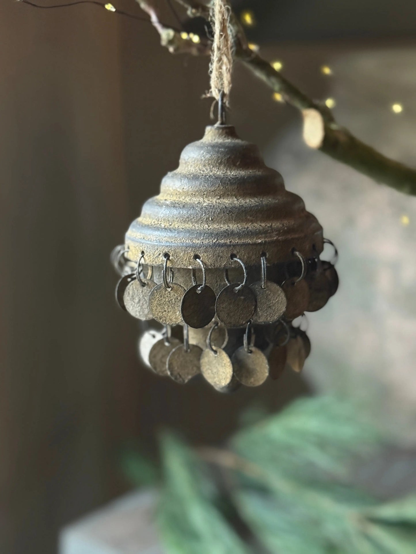 Christmas pendant Rusty coins (035)