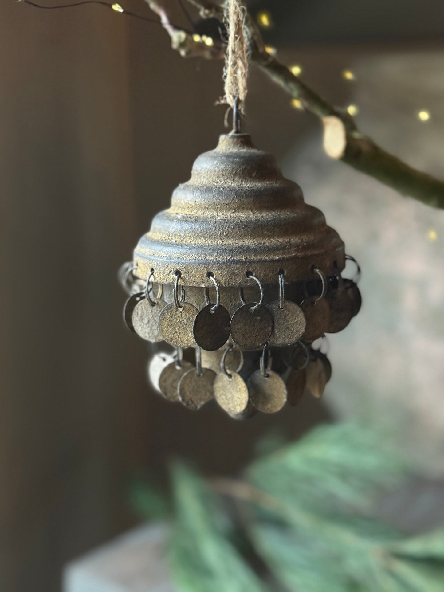 Christmas pendant Rusty coins (035)