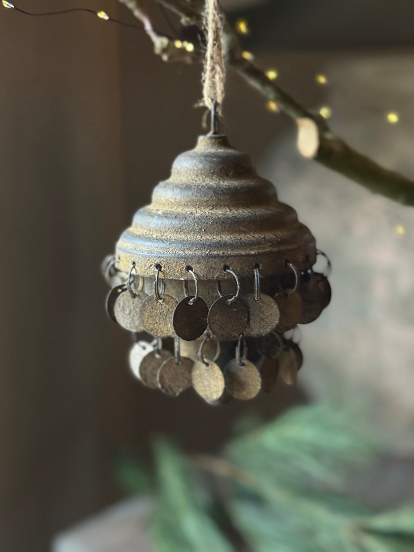 Christmas pendant Rusty coins (035)