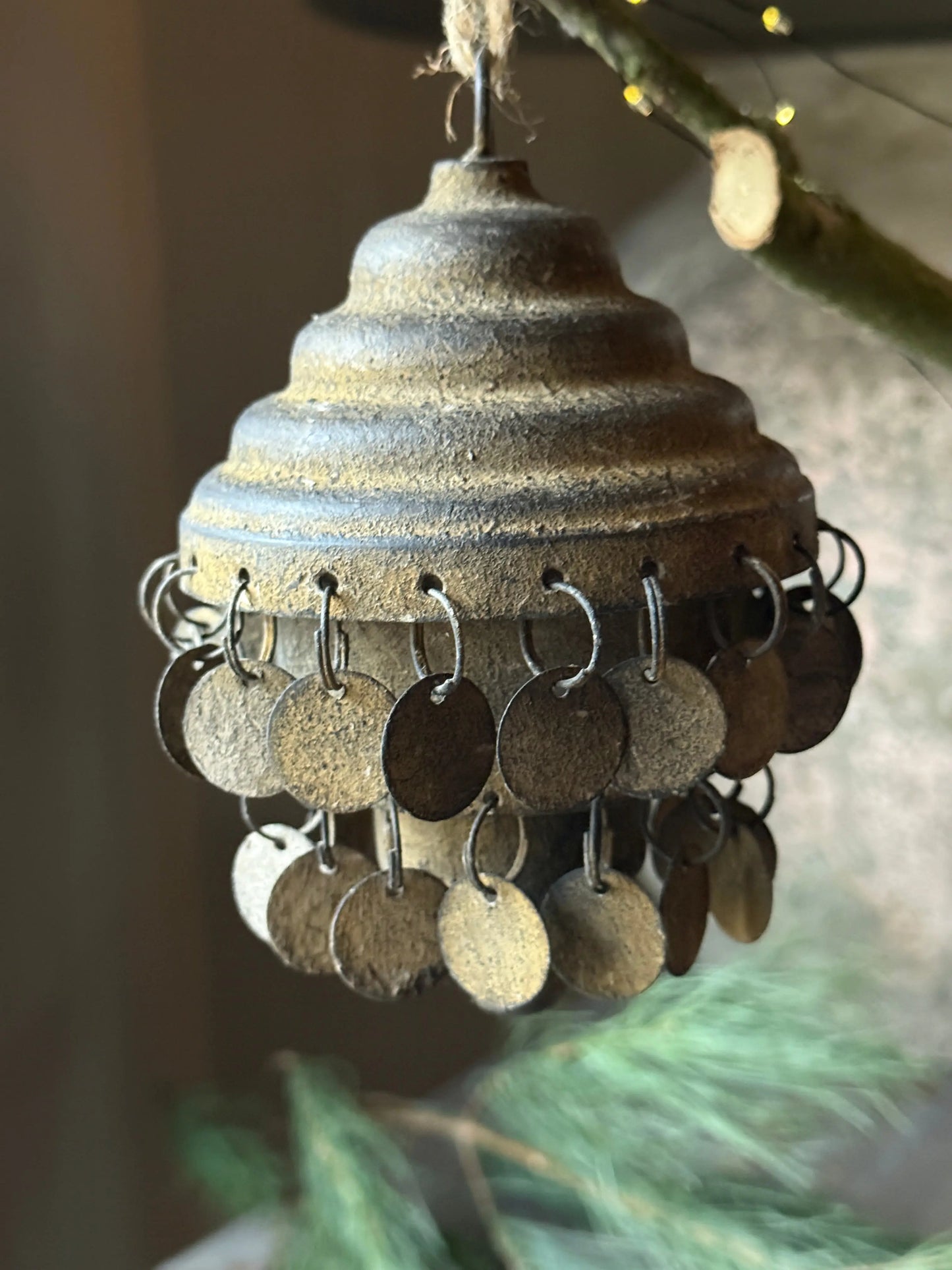 Christmas pendant Rusty coins (035)