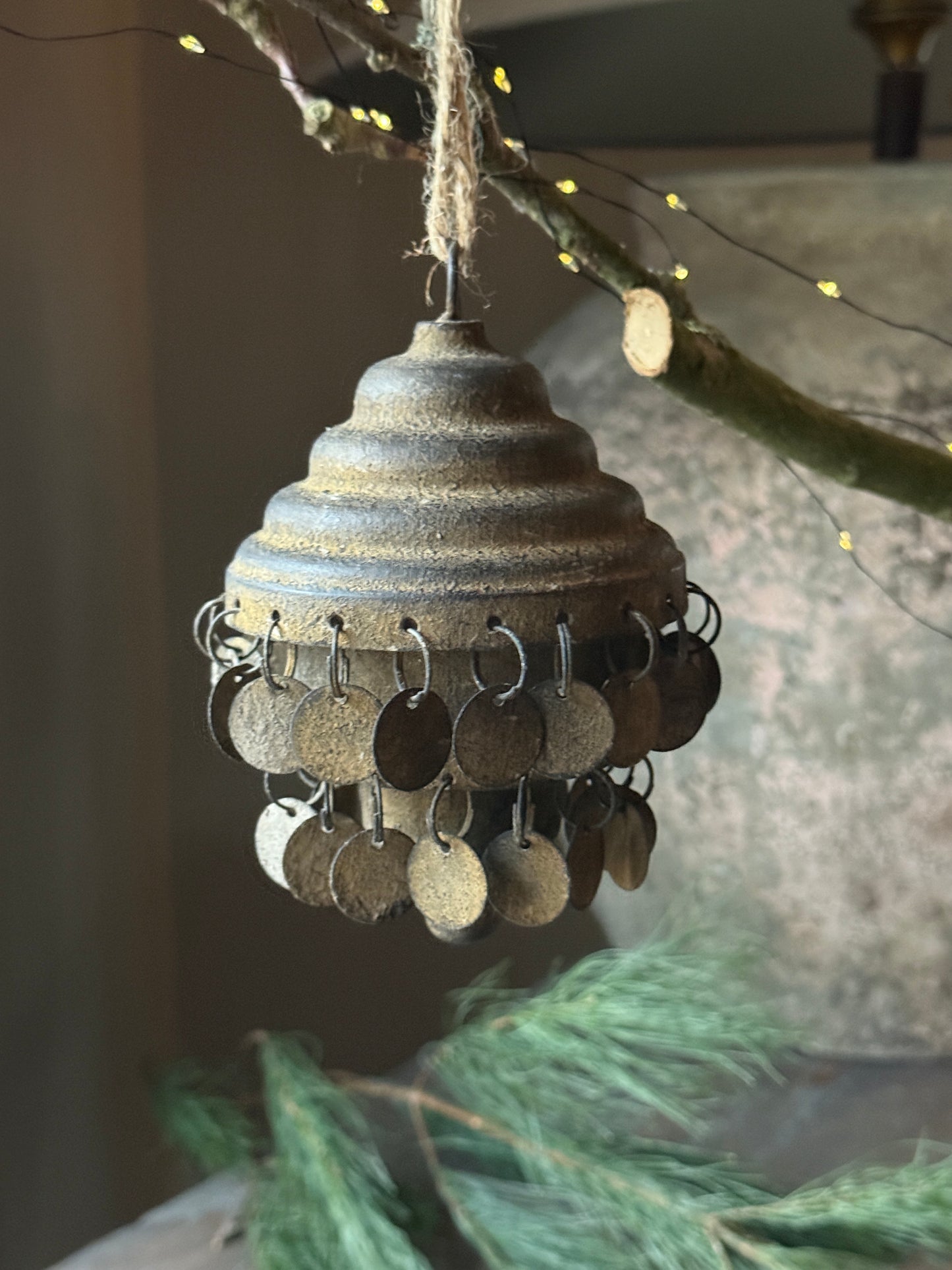 Christmas pendant Rusty coins (035)