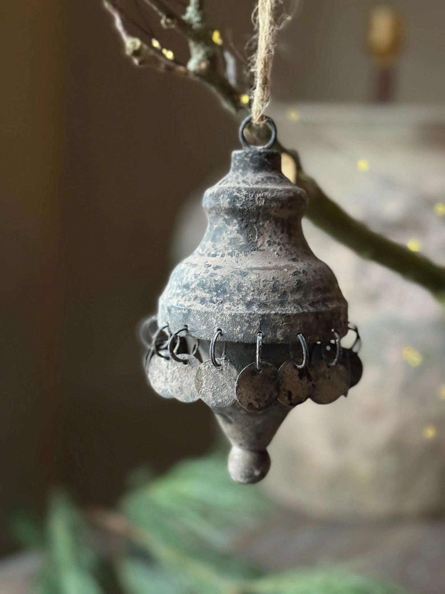 Christmas pendant Grey coins Exclusive (032)