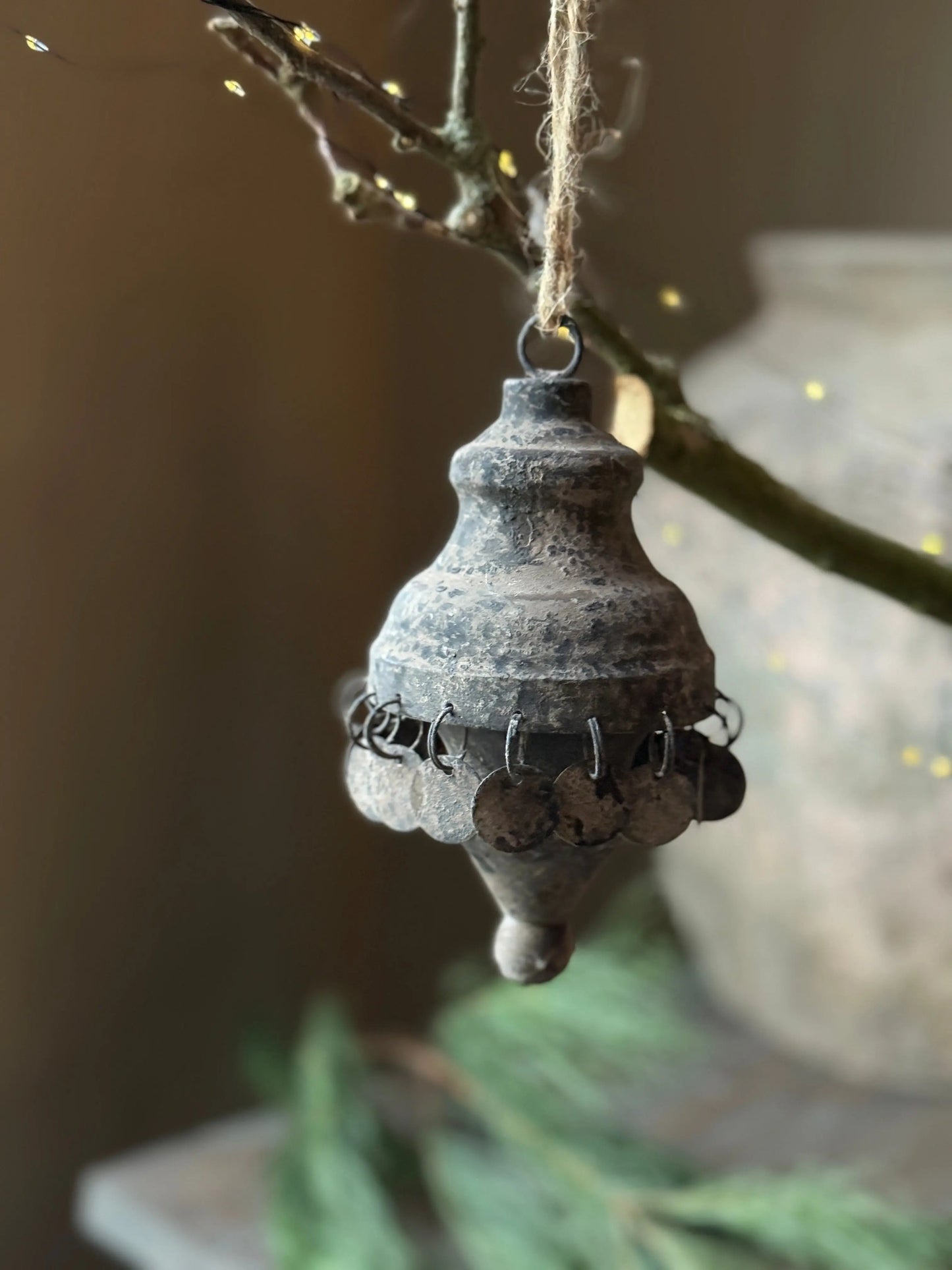 Christmas pendant Grey coins Exclusive (032)