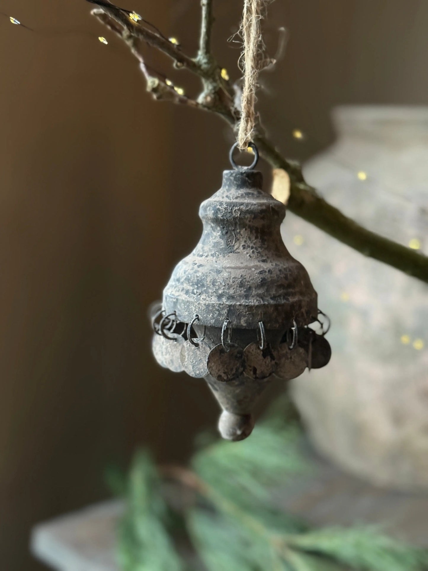 Christmas pendant Grey coins Exclusive (032)