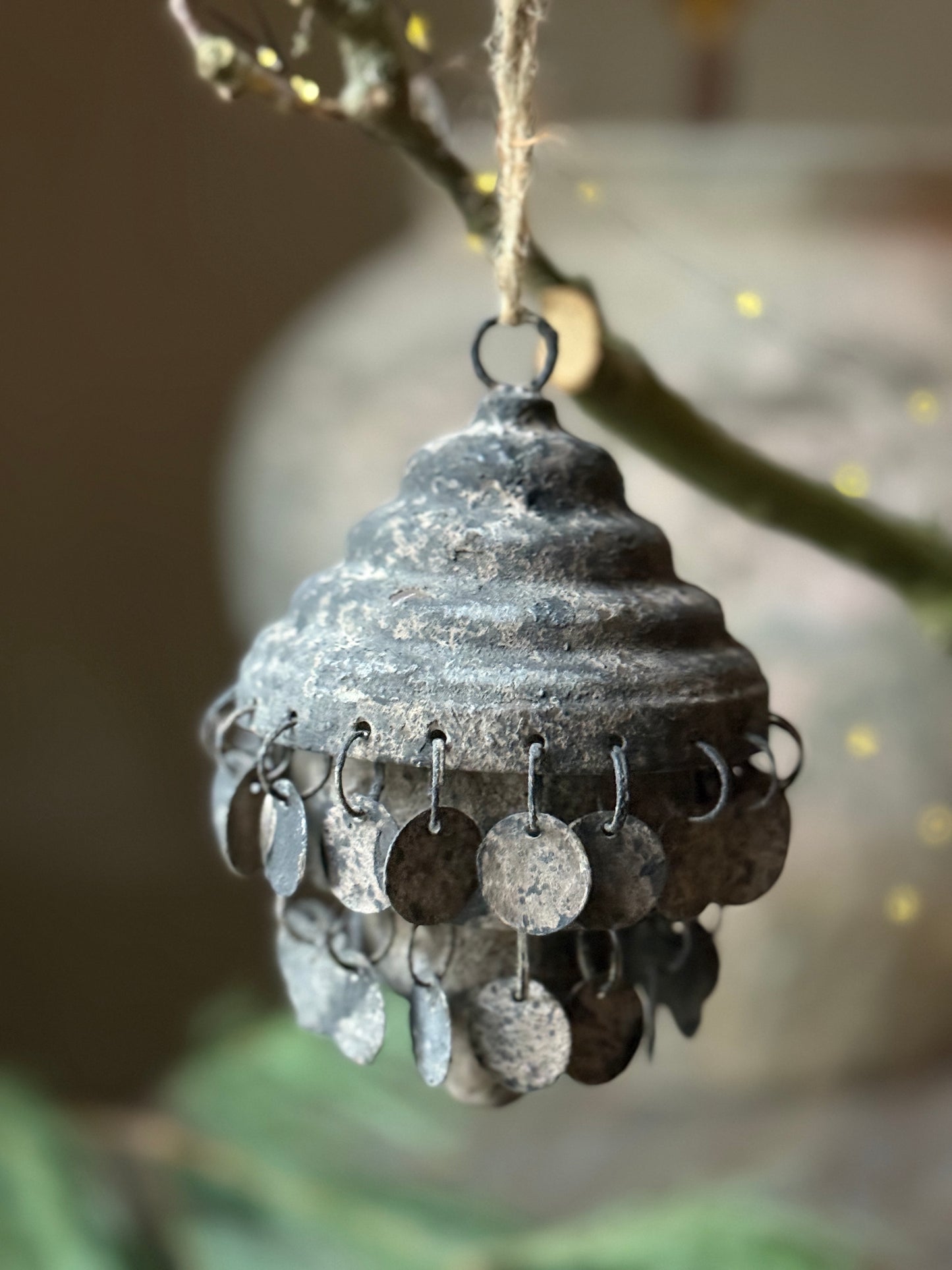 Weihnachtsanhänger Graue Münzen Exklusiv (034)