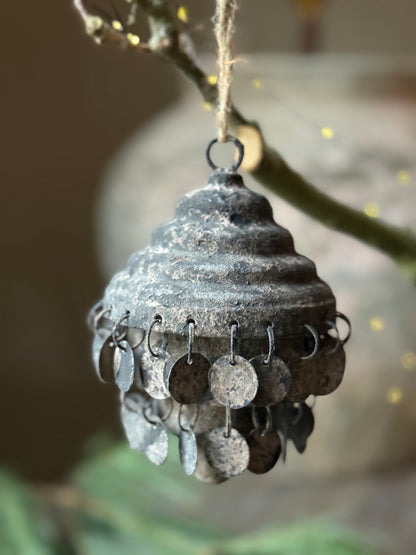 Weihnachtsanhänger Graue Münzen Exklusiv (034)