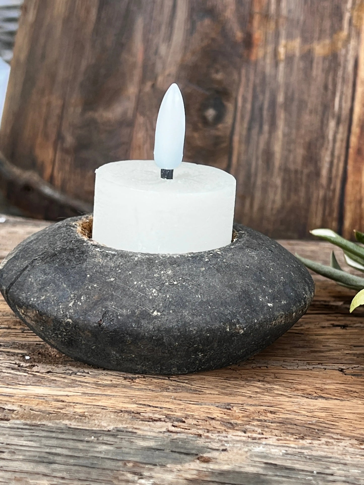 LED Tealight 2 cm Off-White Countryfield. Set of 2.