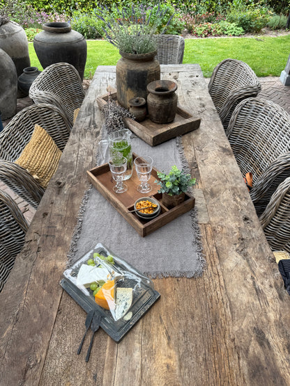 Oud Nepalees potje met deksel- Trapa Living