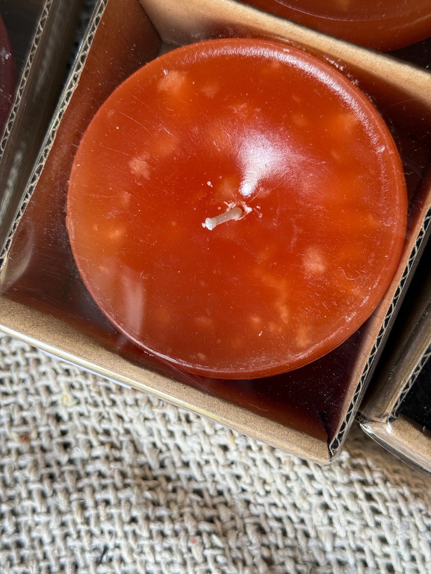 Floating candles XL - set of 3 in the colours Cognac, Wine red, Orange