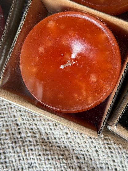 Floating candles XL - set of 3 in the colours Cognac, Wine red, Orange
