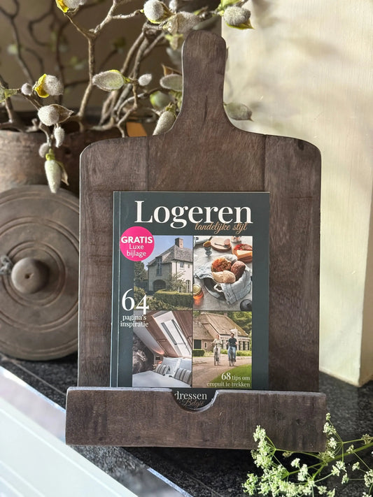 Boekenstandaard- Verkrijgbaar in bruin of zwart hout