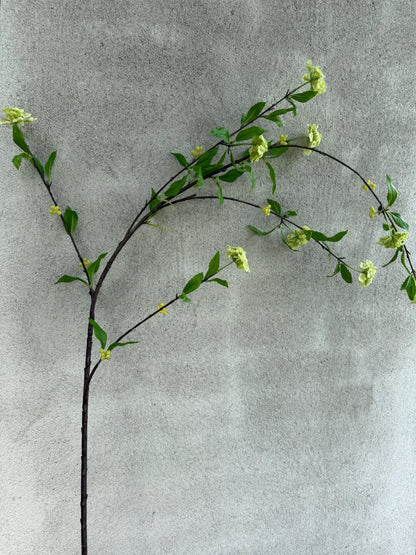 Hangende Kunstbloesemtak 115 cm – Warm Witte Bloesem