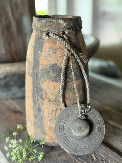Nepalese pot met deksel - Trapa Living (B6)