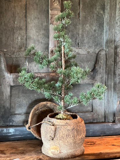 Artificial Christmas tree in moss ball