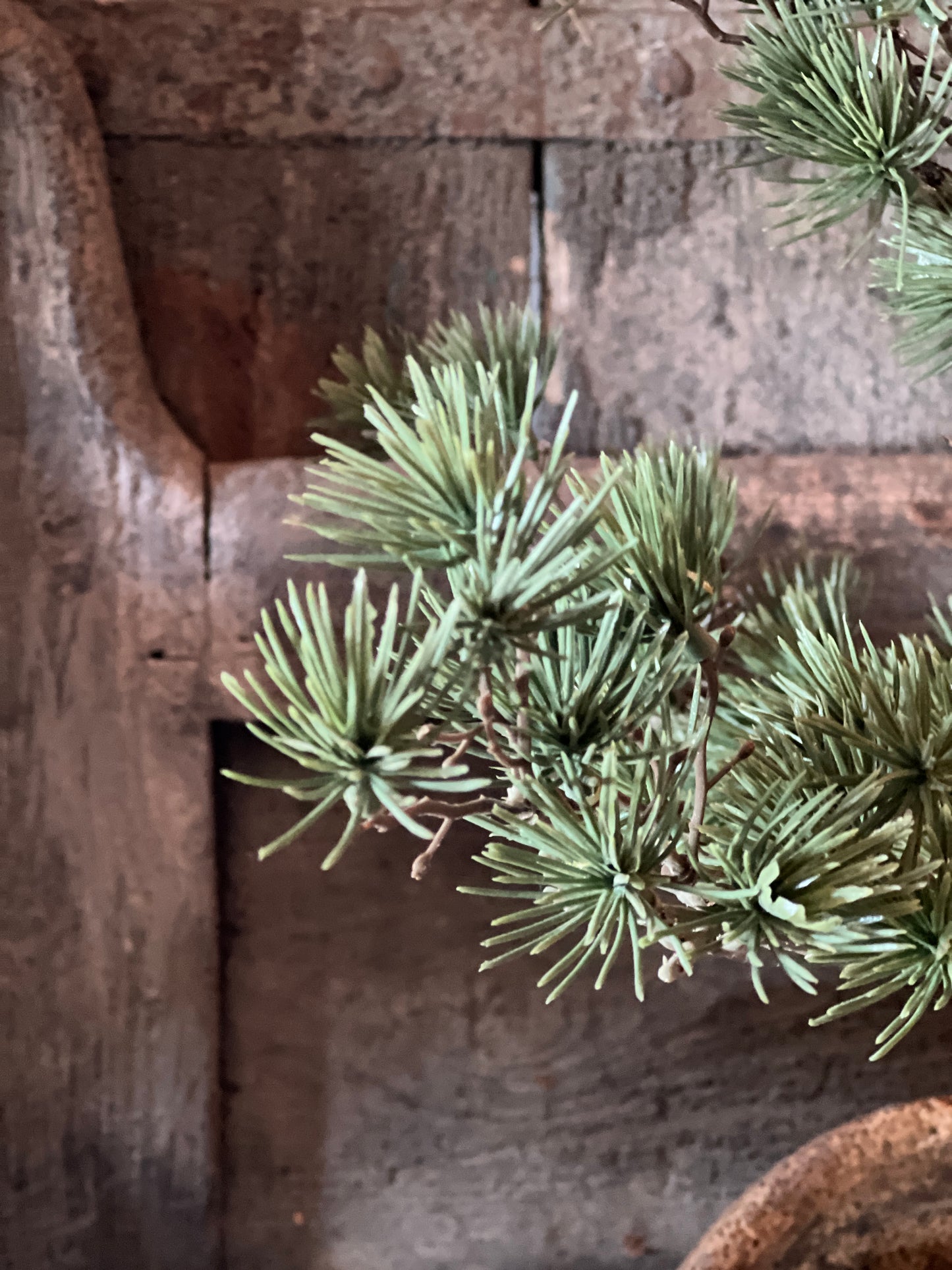 Artificial Christmas tree in moss ball