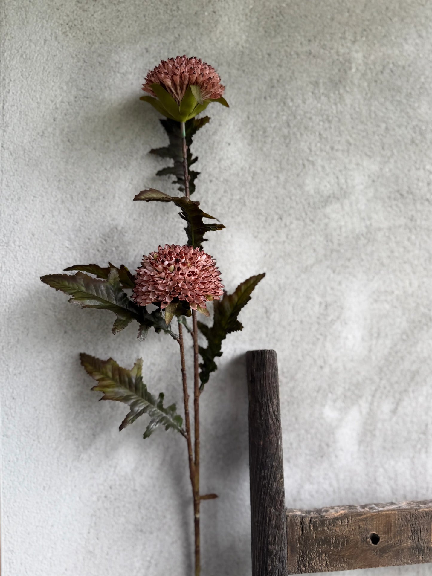 Kunstbloem Dahlia oud roze – 80 cm