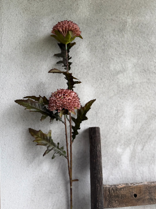 Kunstbloem Dahlia oud roze – 80 cm