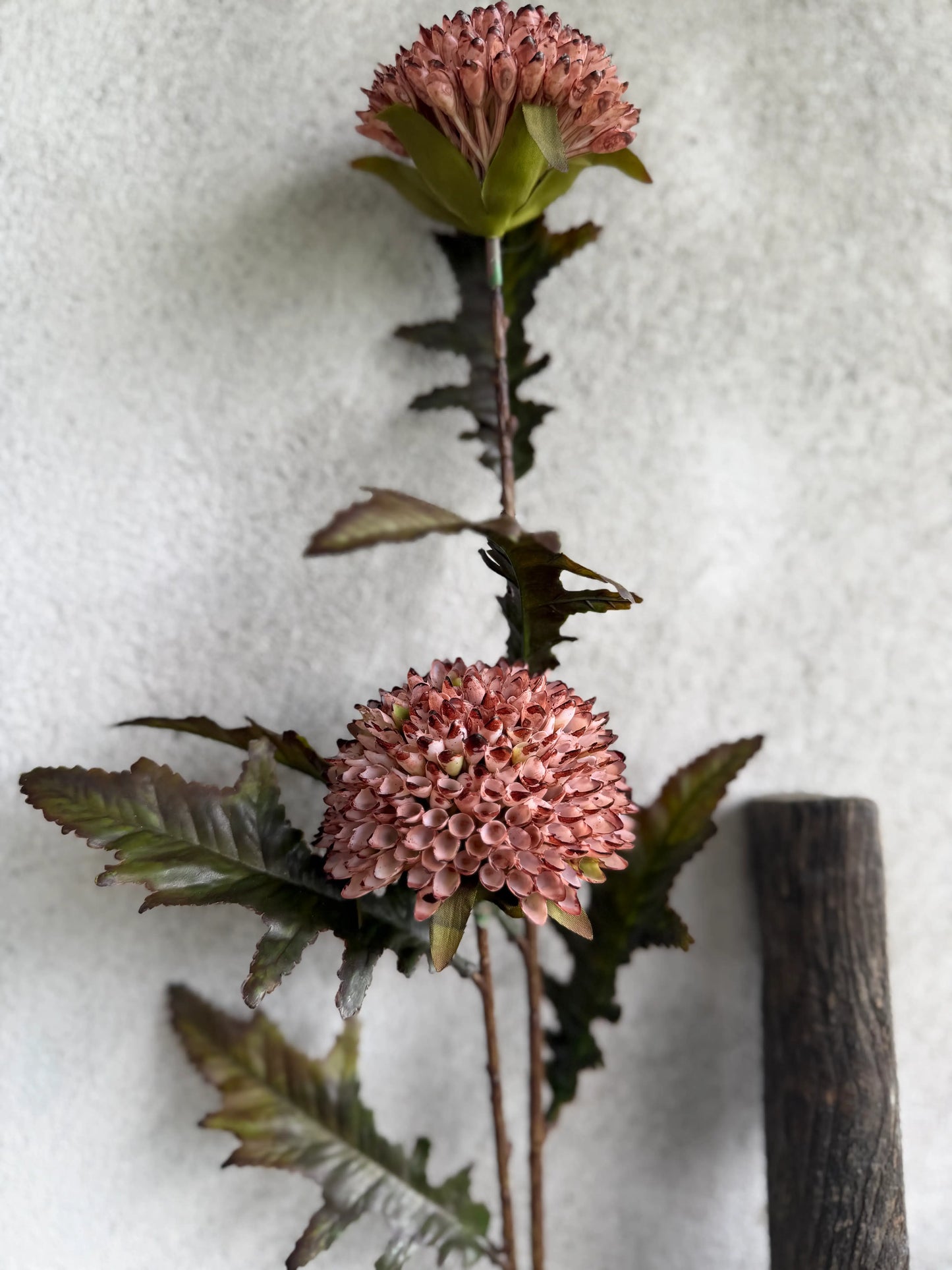 Kunstbloem Dahlia oud roze – 80 cm