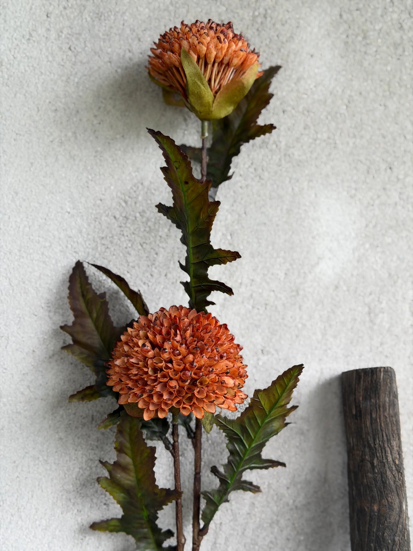 Kunstbloem Dahlia oranje – 80 cm