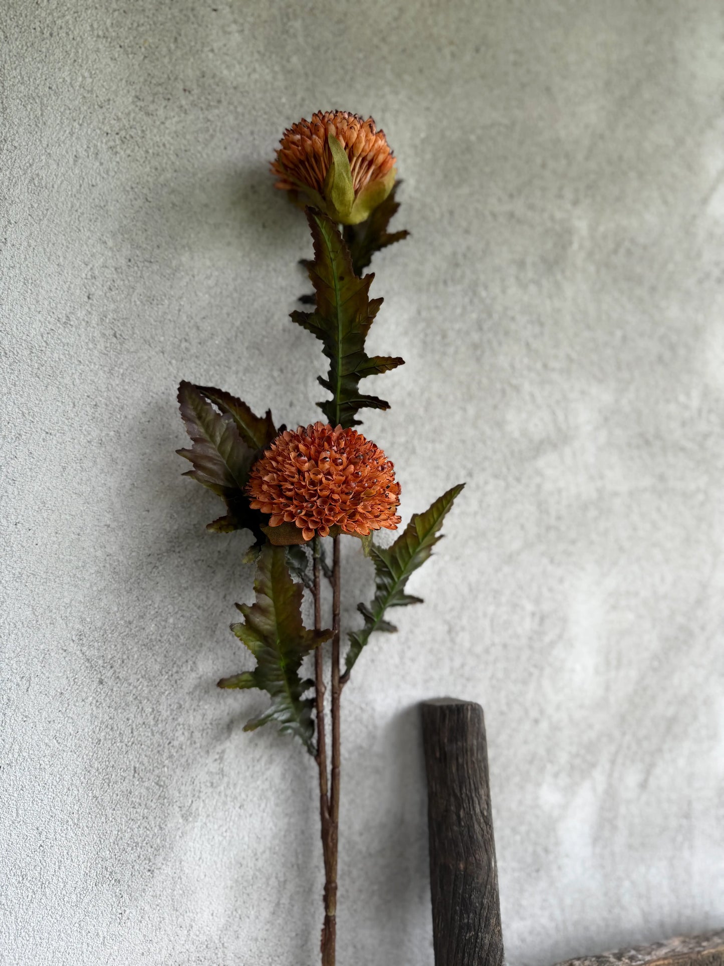 Kunstbloem Dahlia oranje – 80 cm