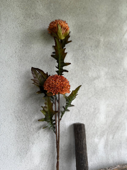 Kunstbloem Dahlia oranje – 80 cm