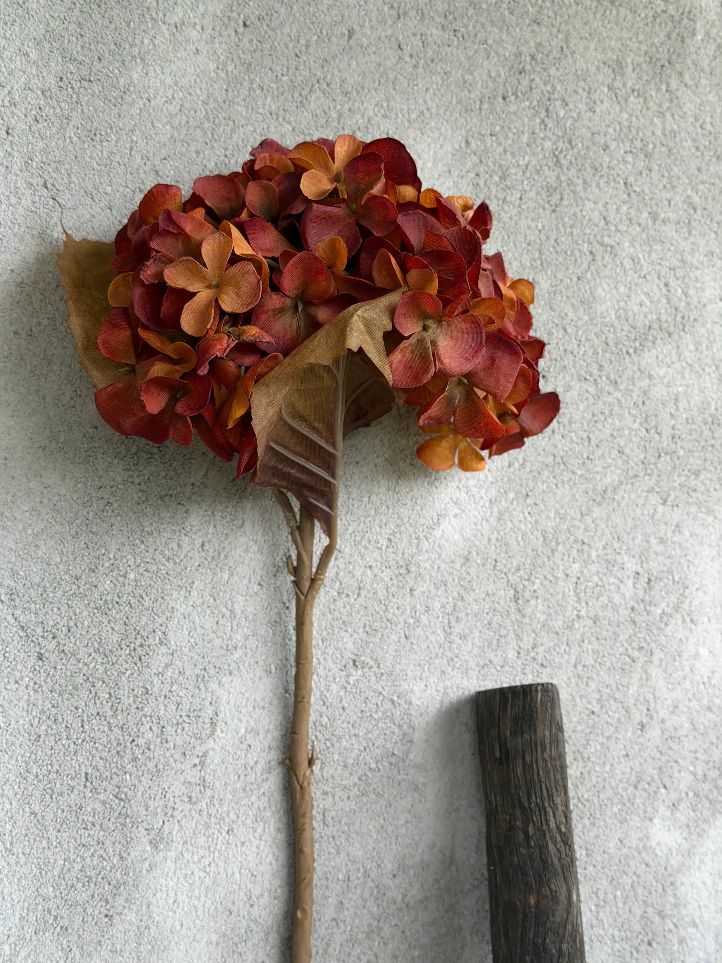 Kunst Hortensia herfstkleur – 46 cm