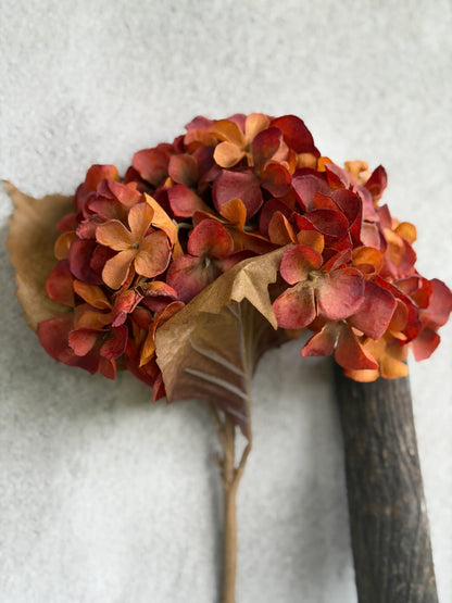Kunst Hortensia herfstkleur – 46 cm