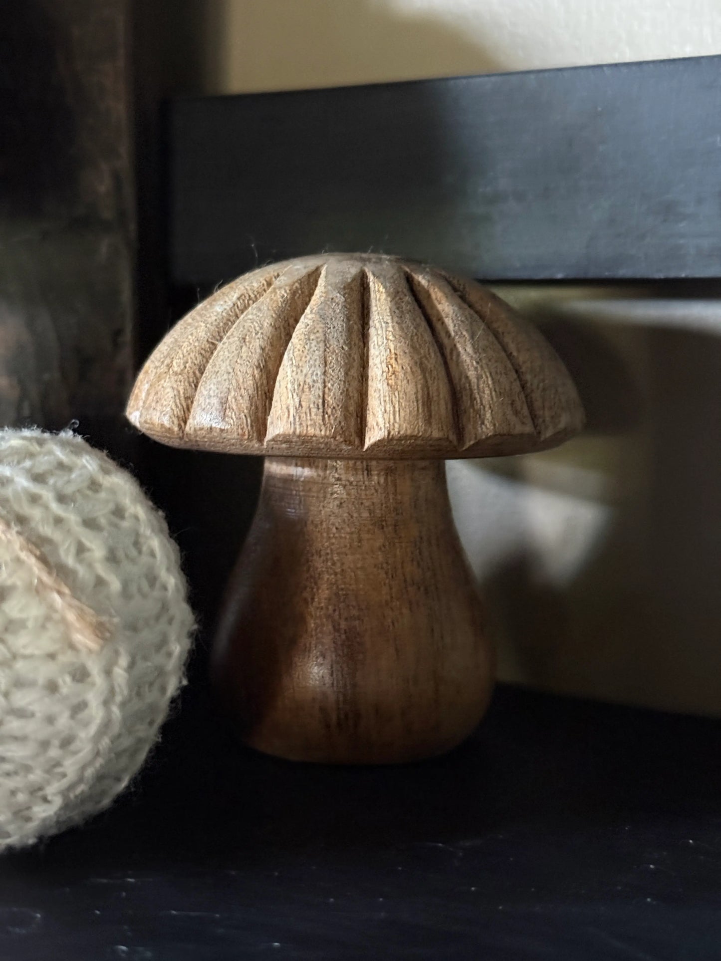 Wooden Mushroom Natural – Rural Decoration – Available in 2 sizes